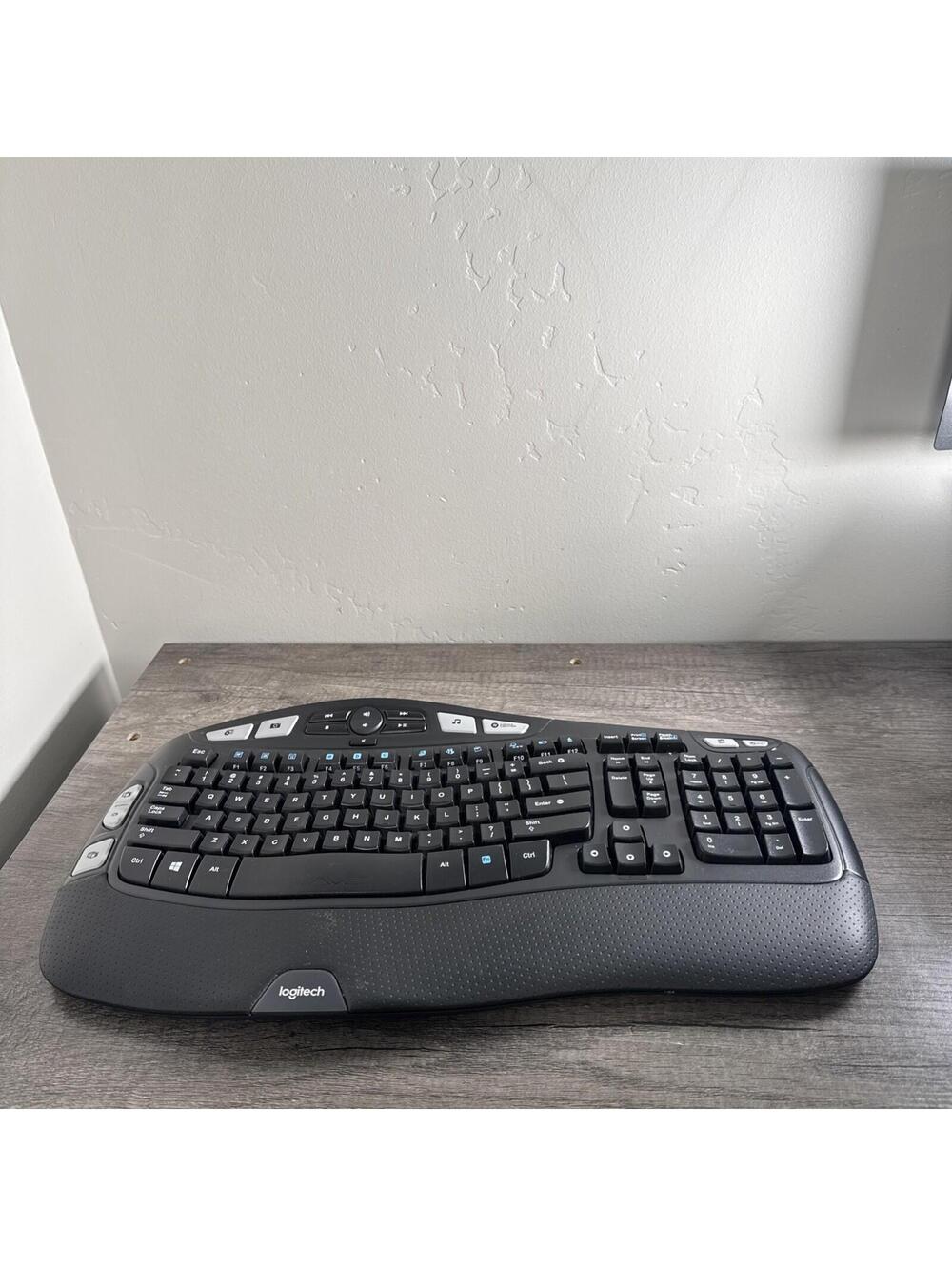 Logitech K350 Keyboard - Wireless - RF - Black - USB [920-004484] *NO DONGLE*